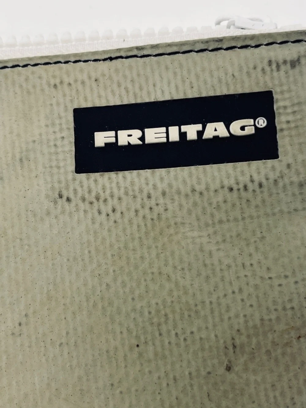 FREITAG F07 Chuck Zipper Pouch — Upcycled Truck Tarp — Swiss Brand, Hard to Find - Picture 7 of 10
